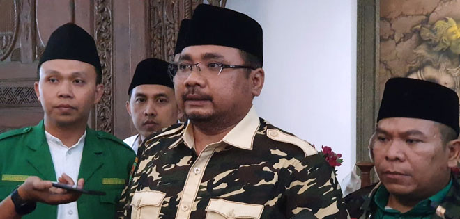 Pernyataan Ketum GP Ansor : Indonesia Harus Protes